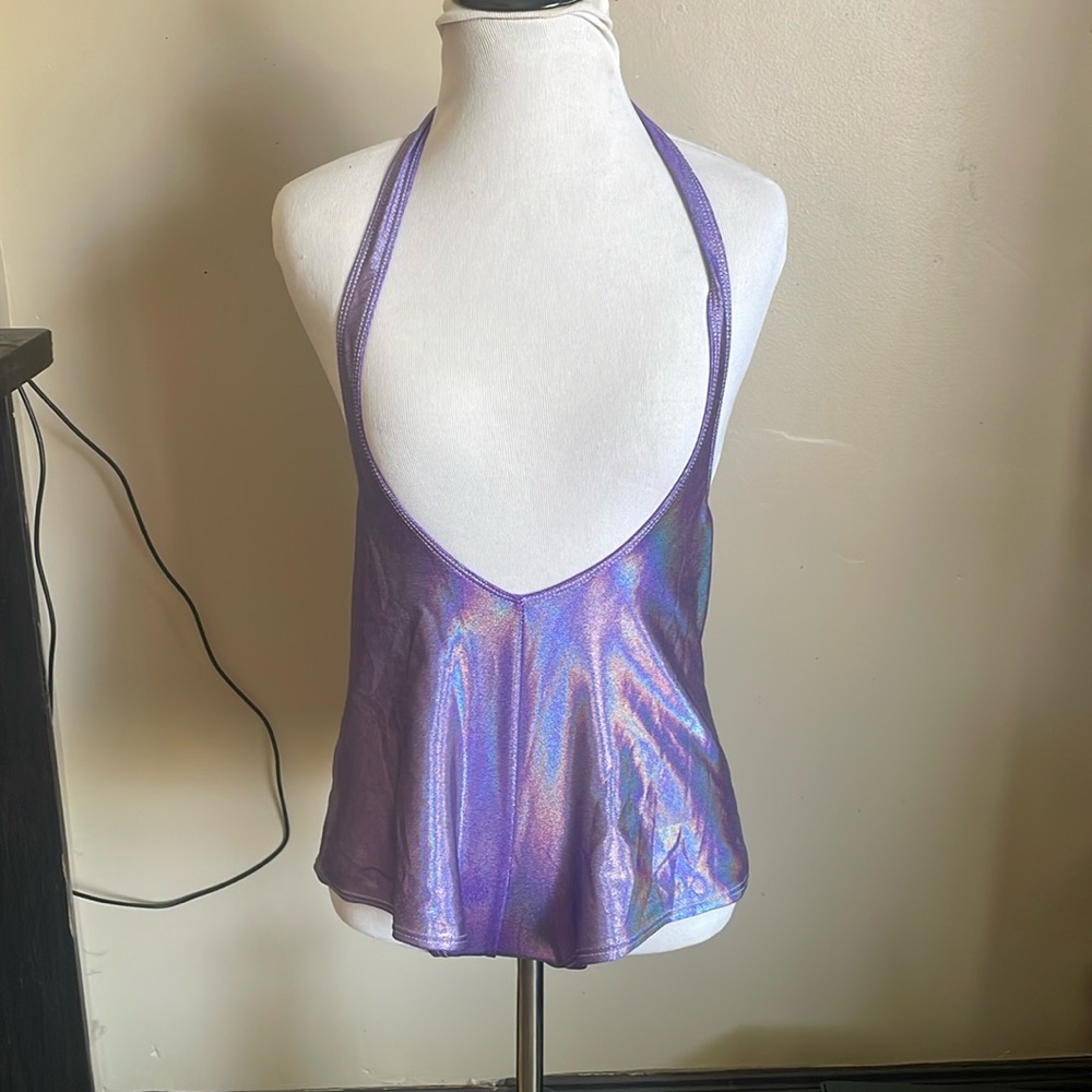 Lavender halter top shorts